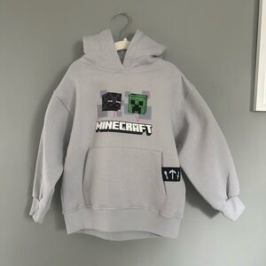 Zara Kids Minecraft Gray Hoodie